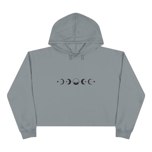 Cosmic Phases Crop Hoodie Sweatshirt