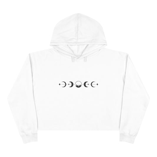 Cosmic Phases Crop Hoodie Sweatshirt