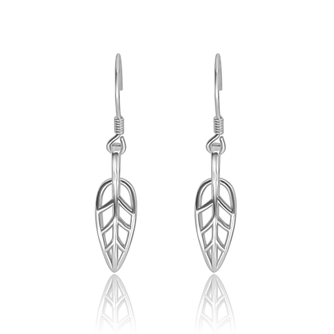 Chloe Small Leaf Dangle Earrings