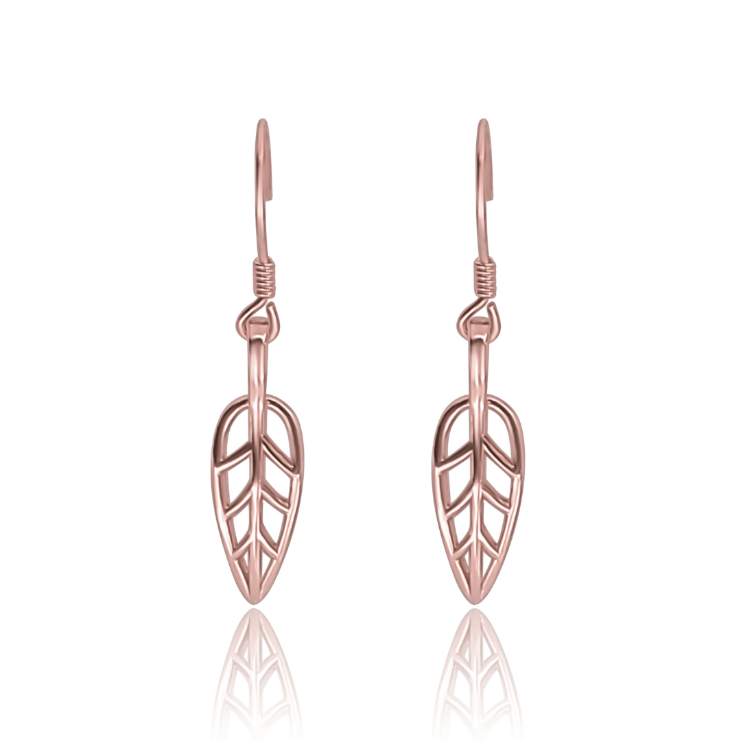 Chloe Small Leaf Dangle Earrings