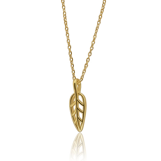 Chloe Small Leaf Pendant Necklace