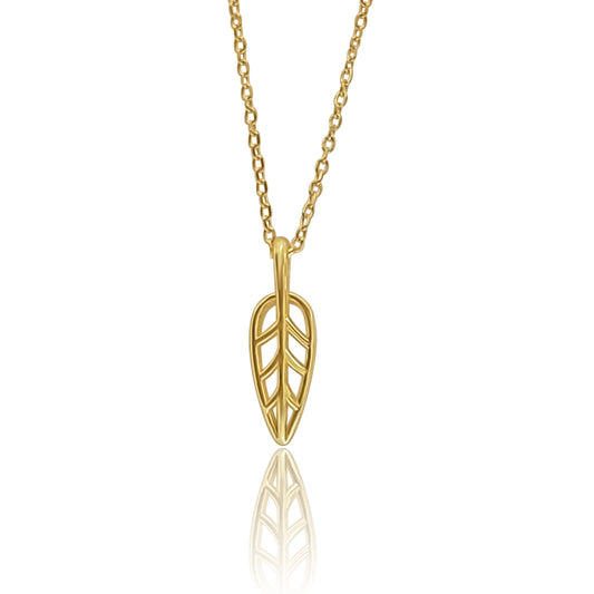 Chloe Small Leaf Pendant Necklace