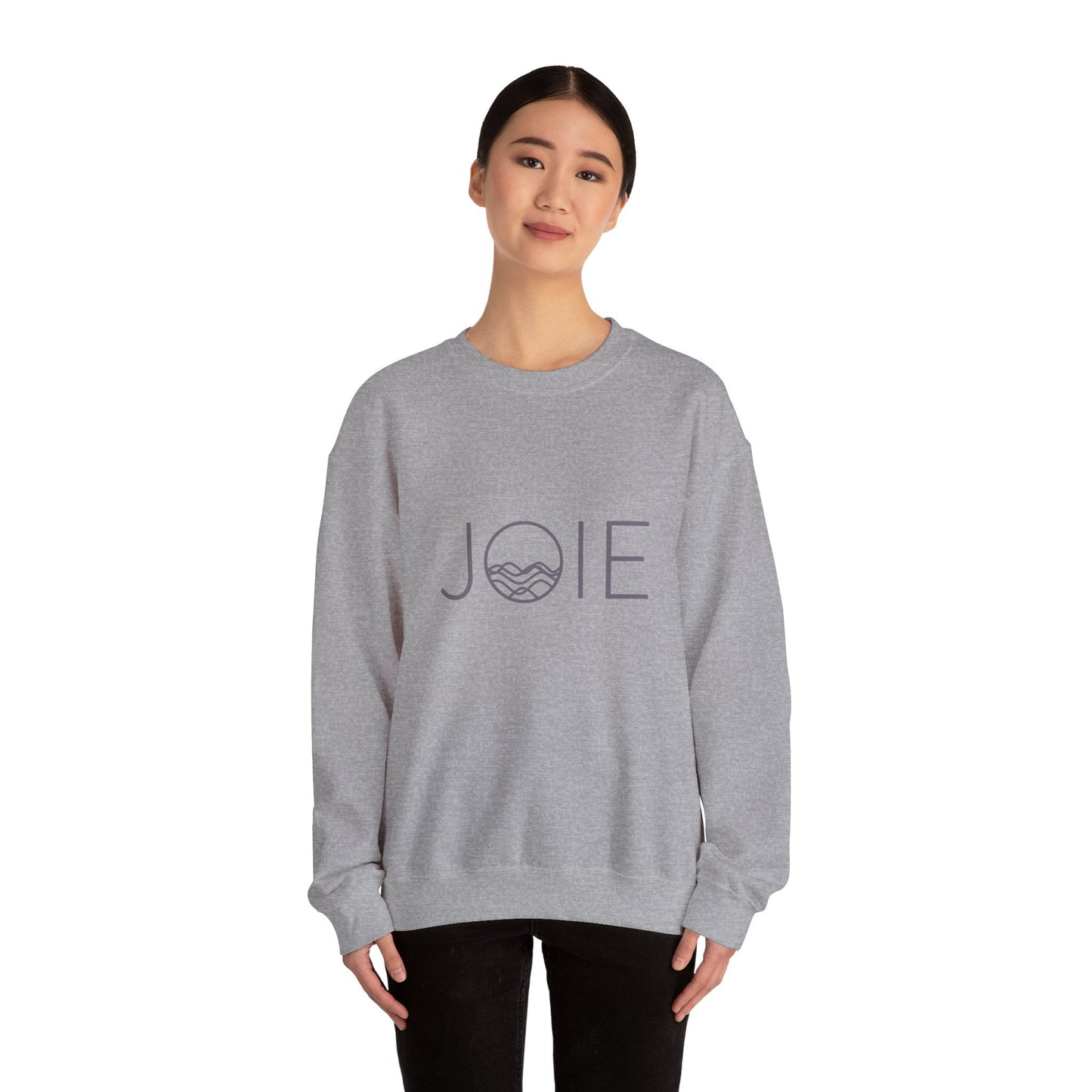 Cozy Unisex Crewneck Sweatshirt - JOIE Design, Perfect for Everyday Wear, Gifts, Chill Days, and Celebrations