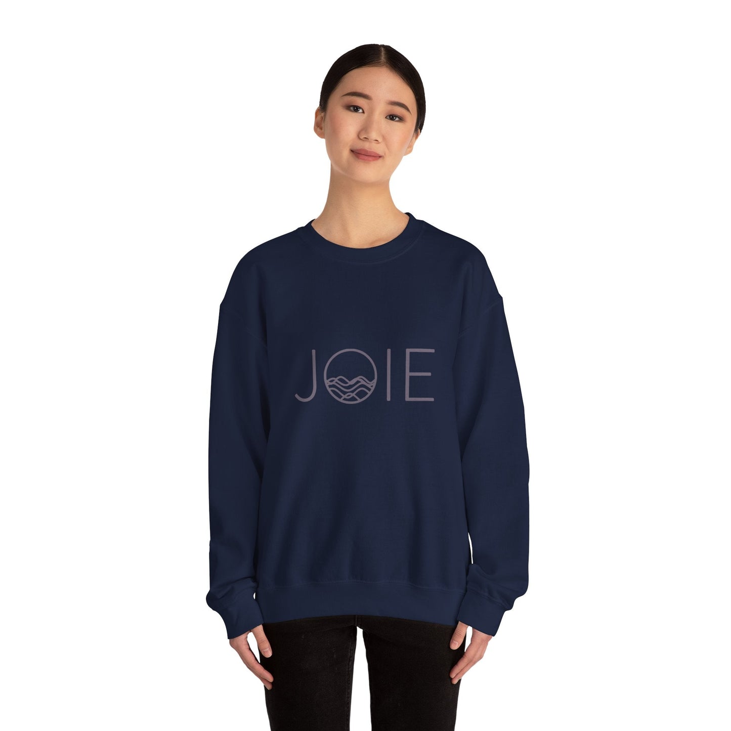 Cozy Unisex Crewneck Sweatshirt - JOIE Design, Perfect for Everyday Wear, Gifts, Chill Days, and Celebrations