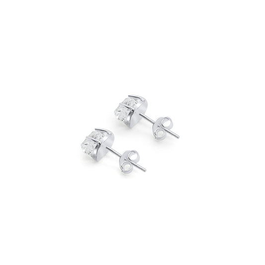 Herkimer Diamond Silver stud earrings