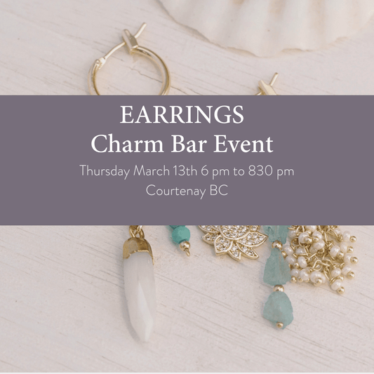 March 13th EARRINGS Charm Bar Event Ticket