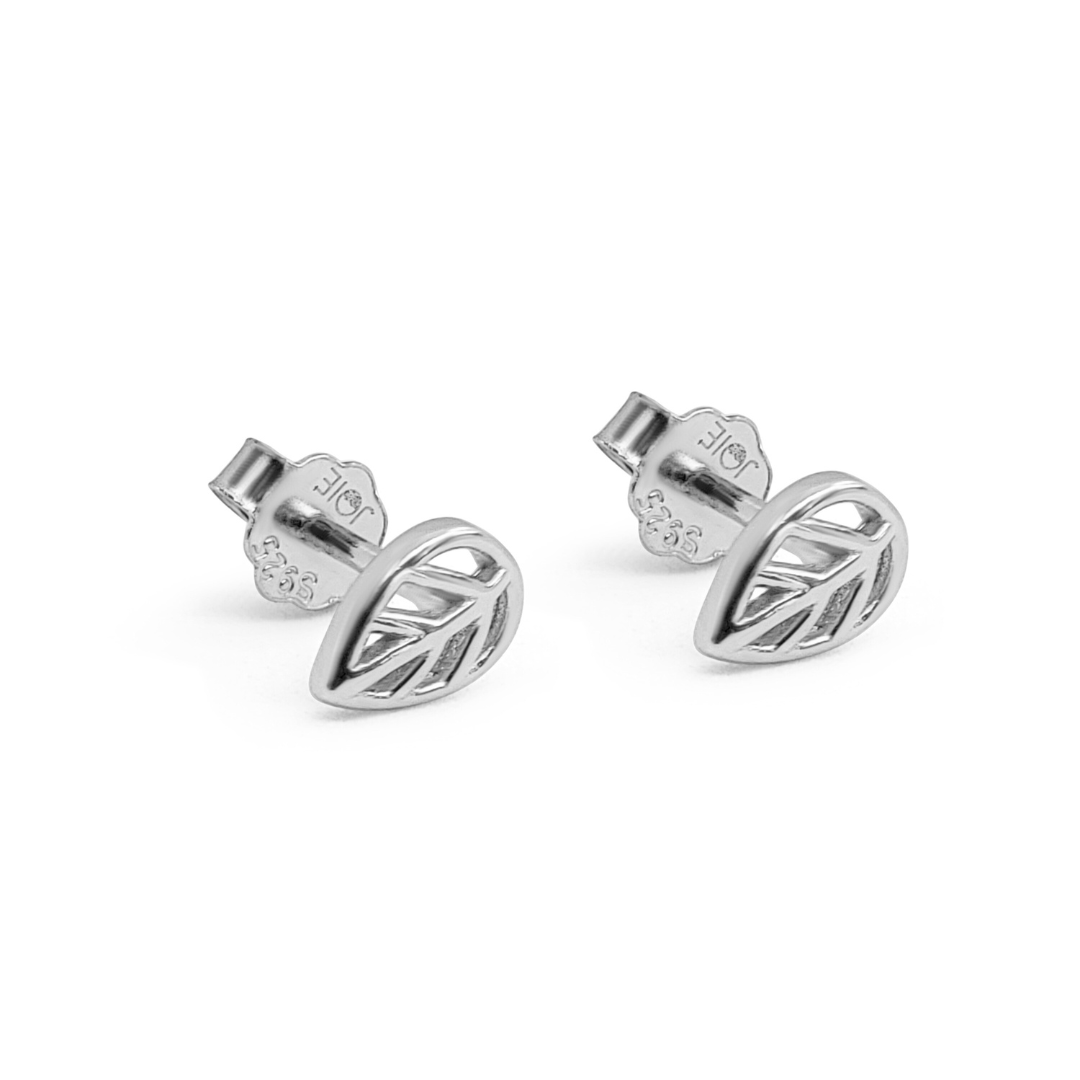Mila Petite Leaf Stud Earrings