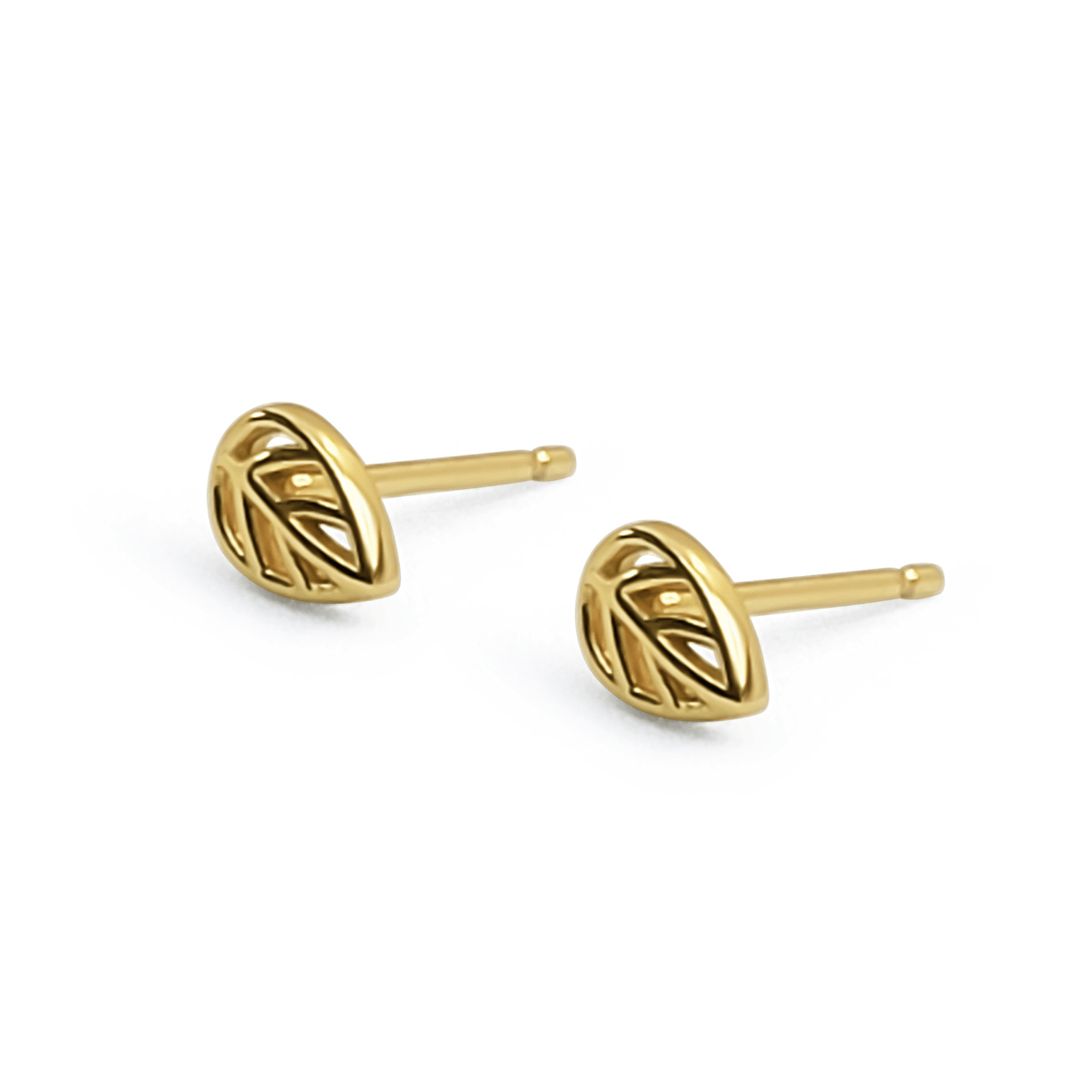 Mila Petite Leaf Stud Earrings