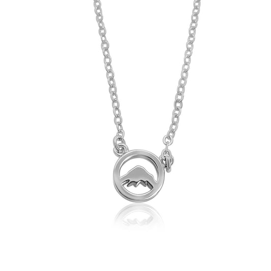 sterling silver Beaumont adjustable mountain necklace