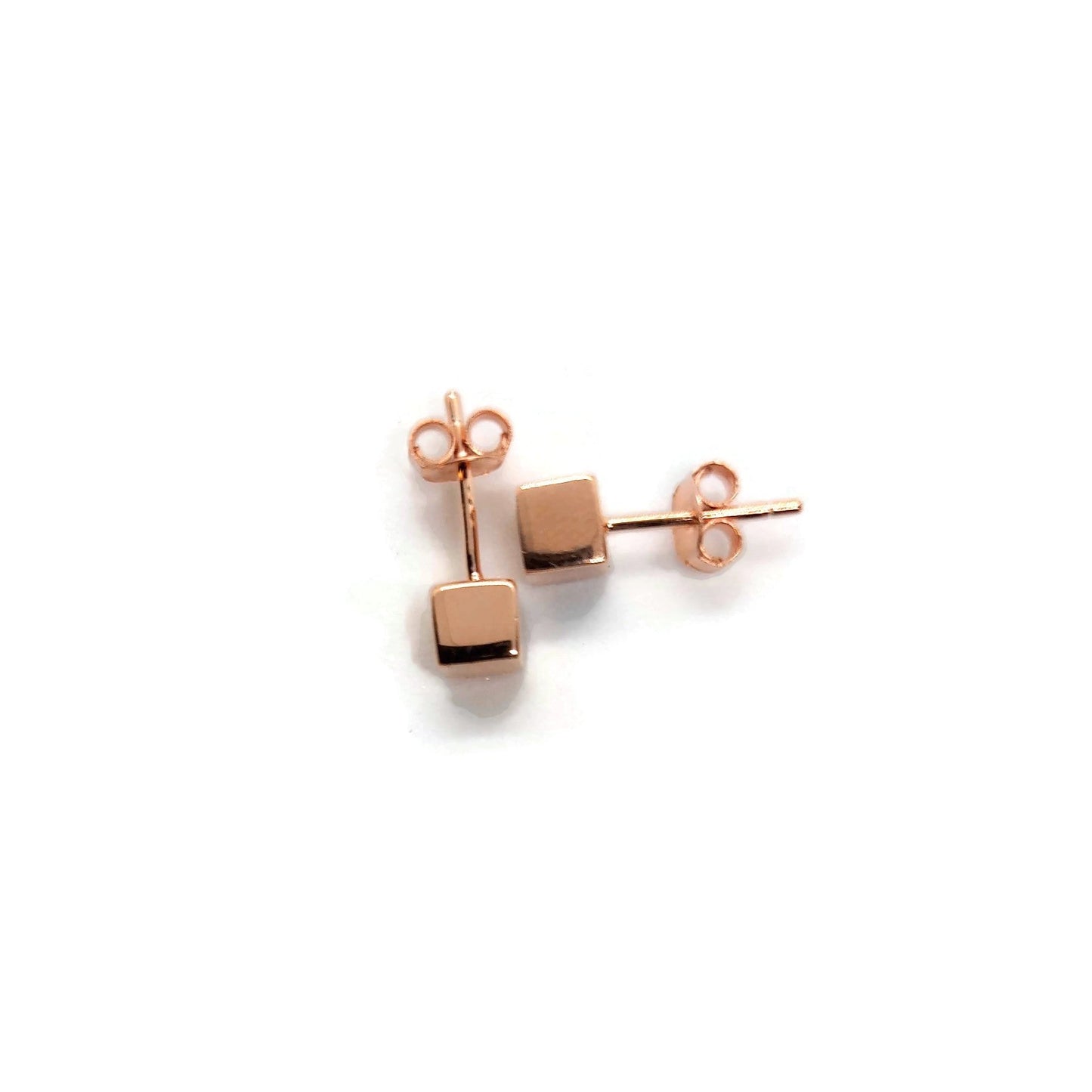 birds eye of cube stud earrings, earring studs, post earrings