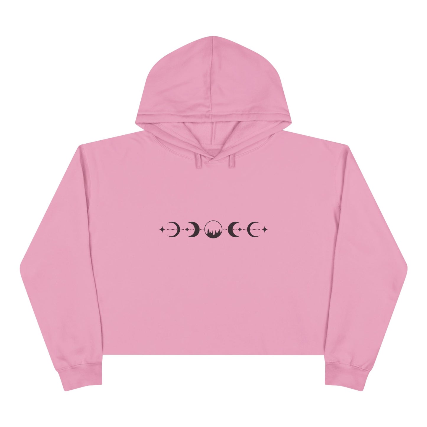 Cosmic Phases Crop Hoodie Sweatshirt