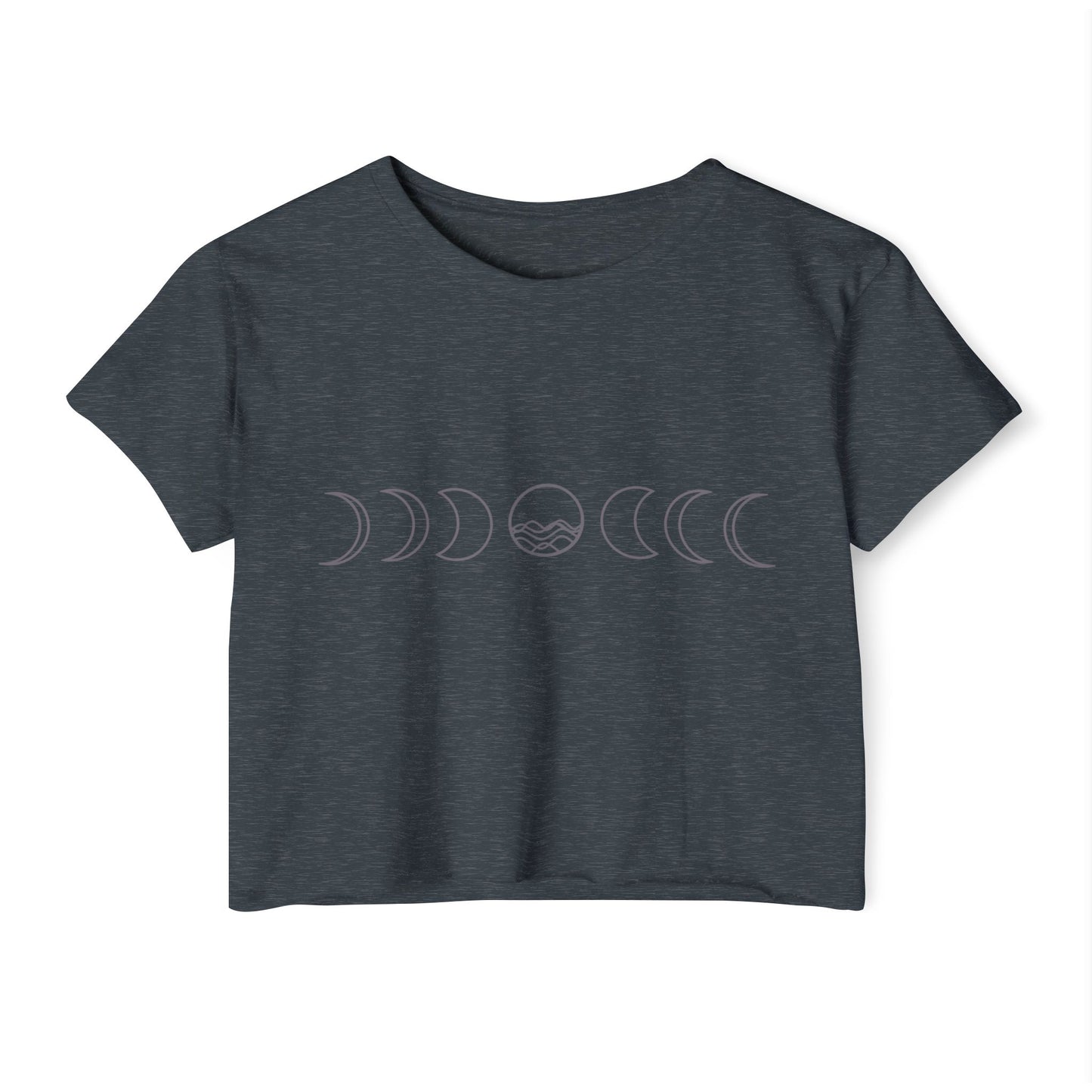 Women's Festival Crop Top - Moon Phase Design