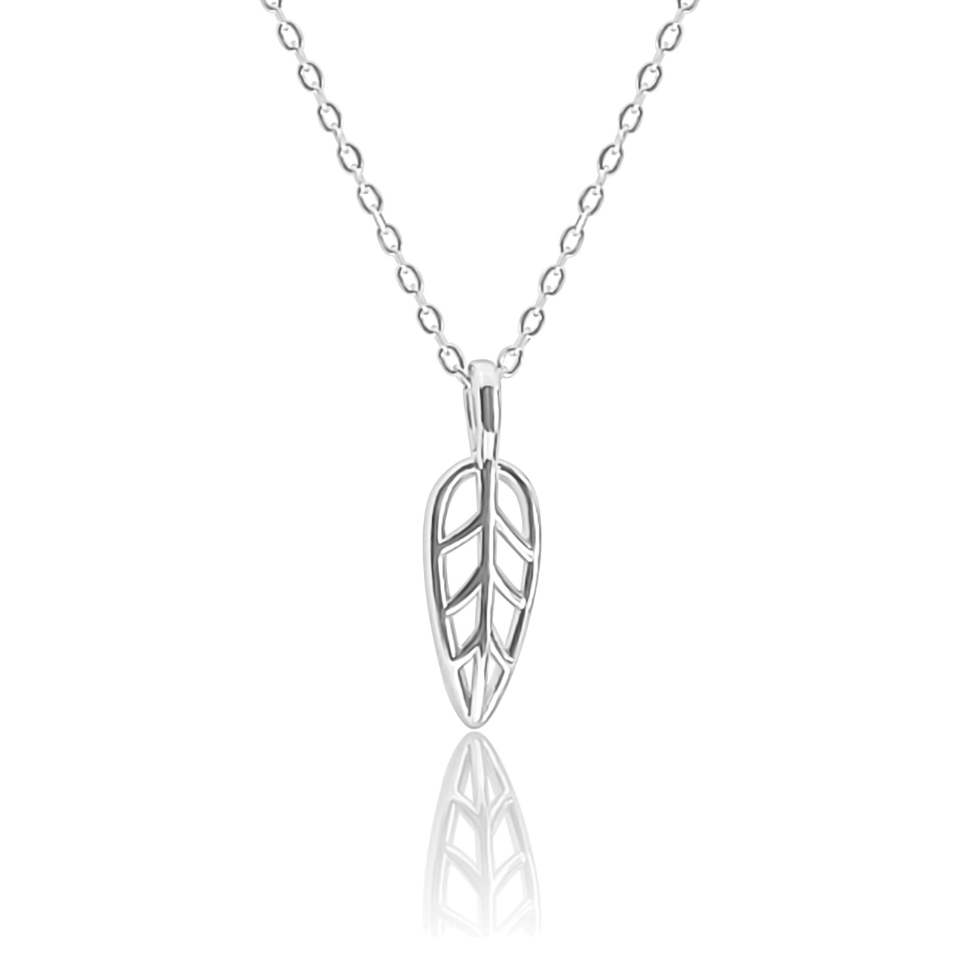 Chloe Small Leaf Pendant Necklace