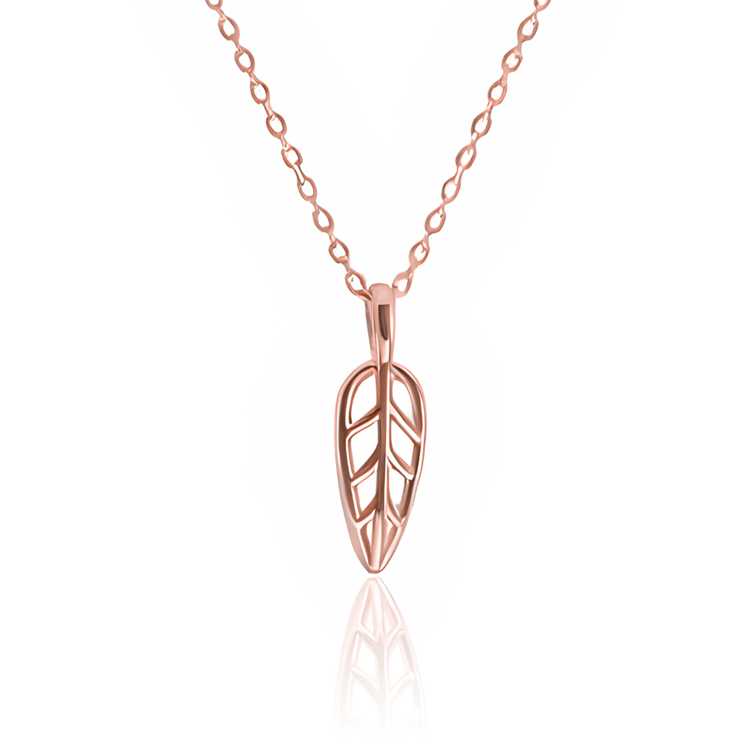 Chloe Small Leaf Pendant Necklace