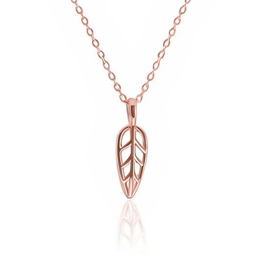 Chloe Small Leaf Pendant Necklace