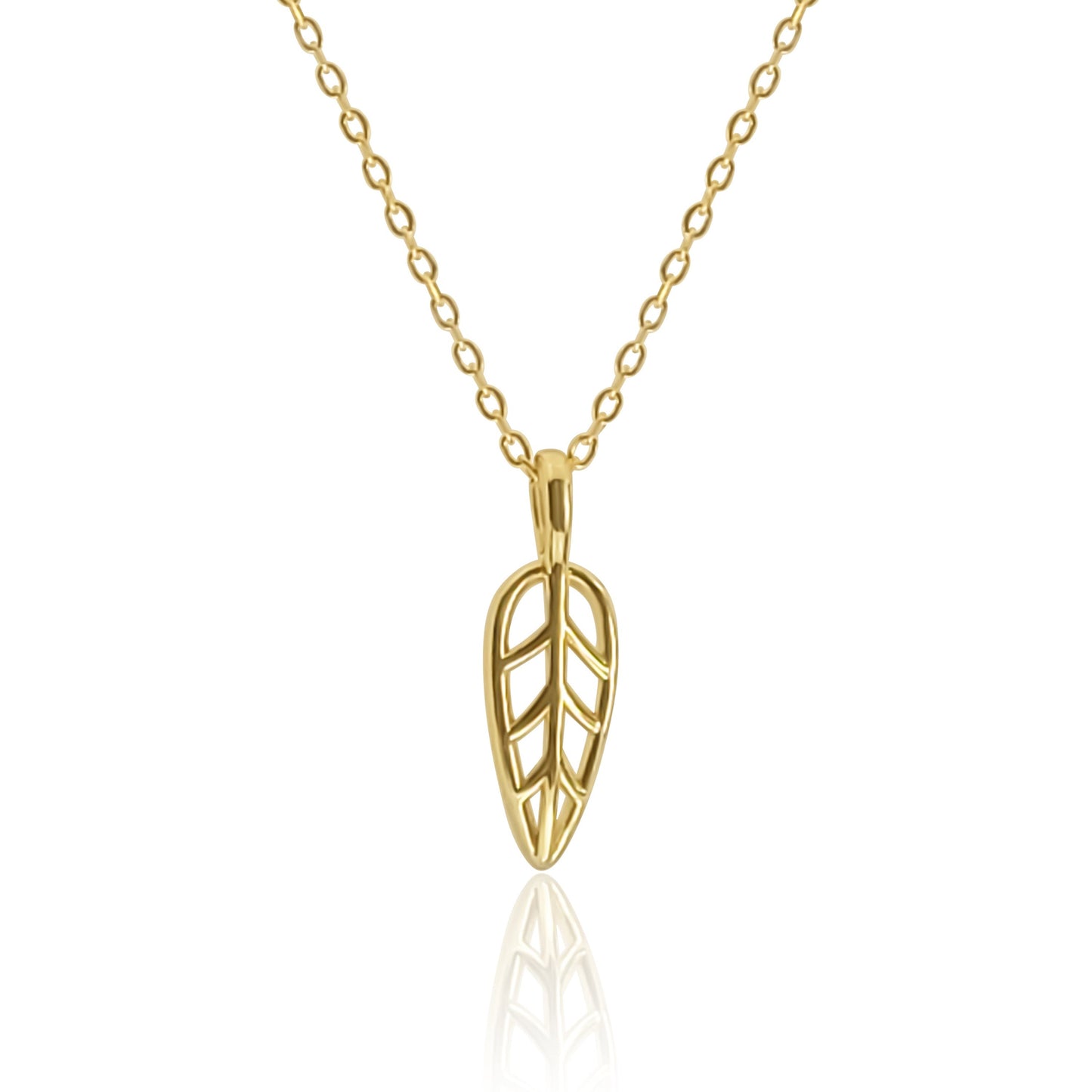 Chloe Small Leaf Pendant Necklace
