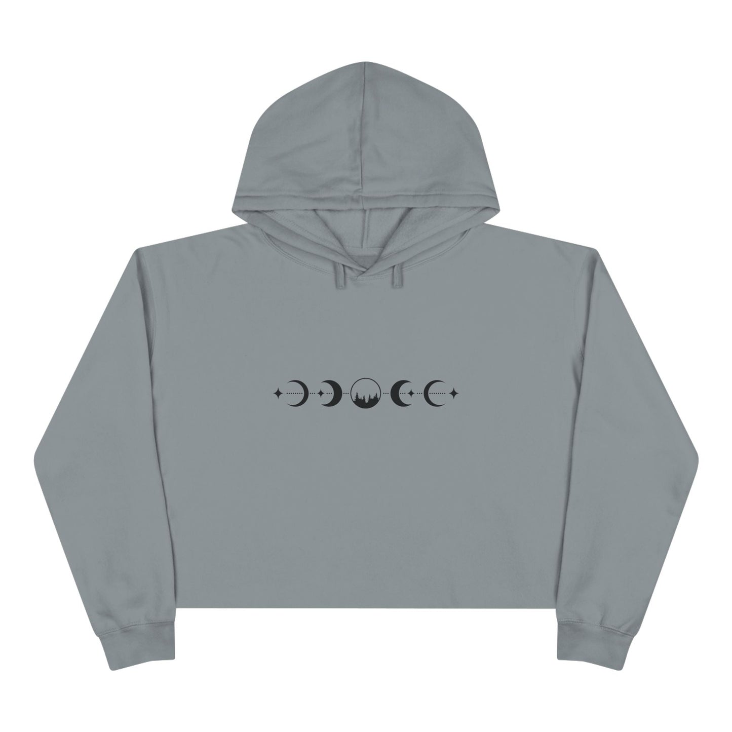 Cosmic Phases Crop Hoodie Sweatshirt