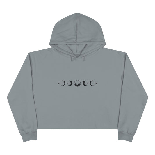 Cosmic Phases Crop Hoodie Sweatshirt