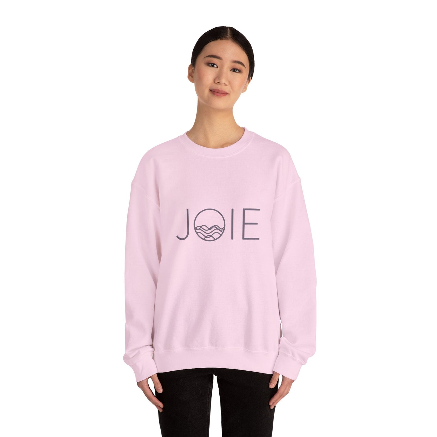 Cozy Unisex Crewneck Sweatshirt - JOIE Design, Perfect for Everyday Wear, Gifts, Chill Days, and Celebrations