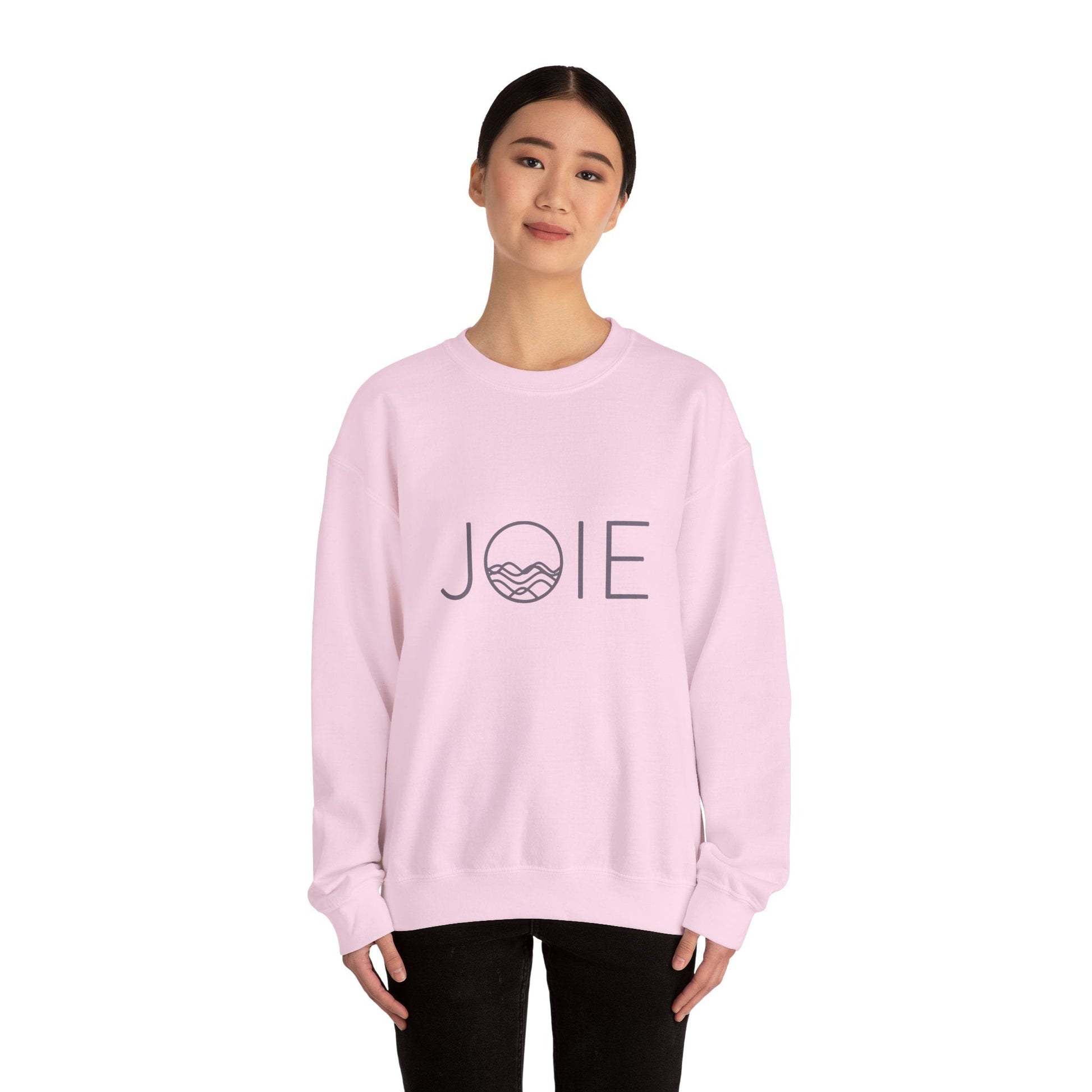 Cozy Unisex Crewneck Sweatshirt - JOIE Design, Perfect for Everyday Wear, Gifts, Chill Days, and Celebrations