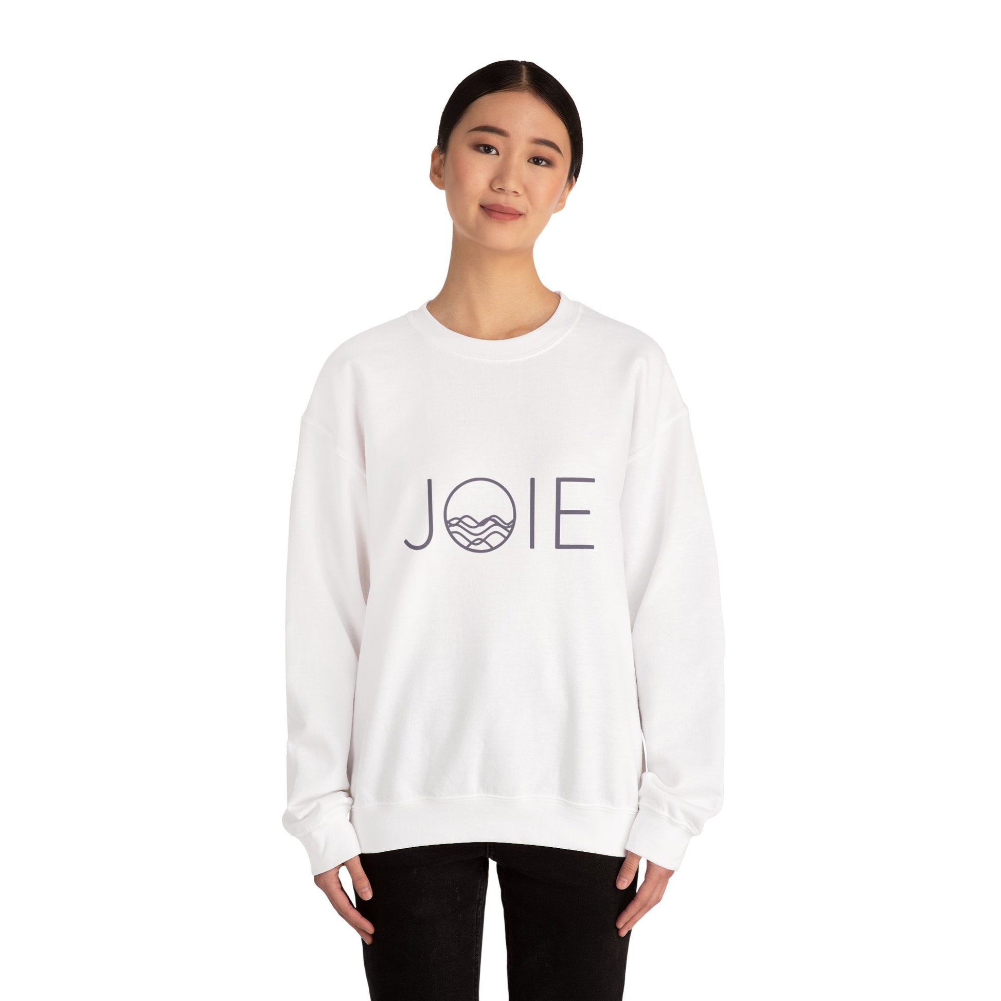 Cozy Unisex Crewneck Sweatshirt - JOIE Design, Perfect for Everyday Wear, Gifts, Chill Days, and Celebrations