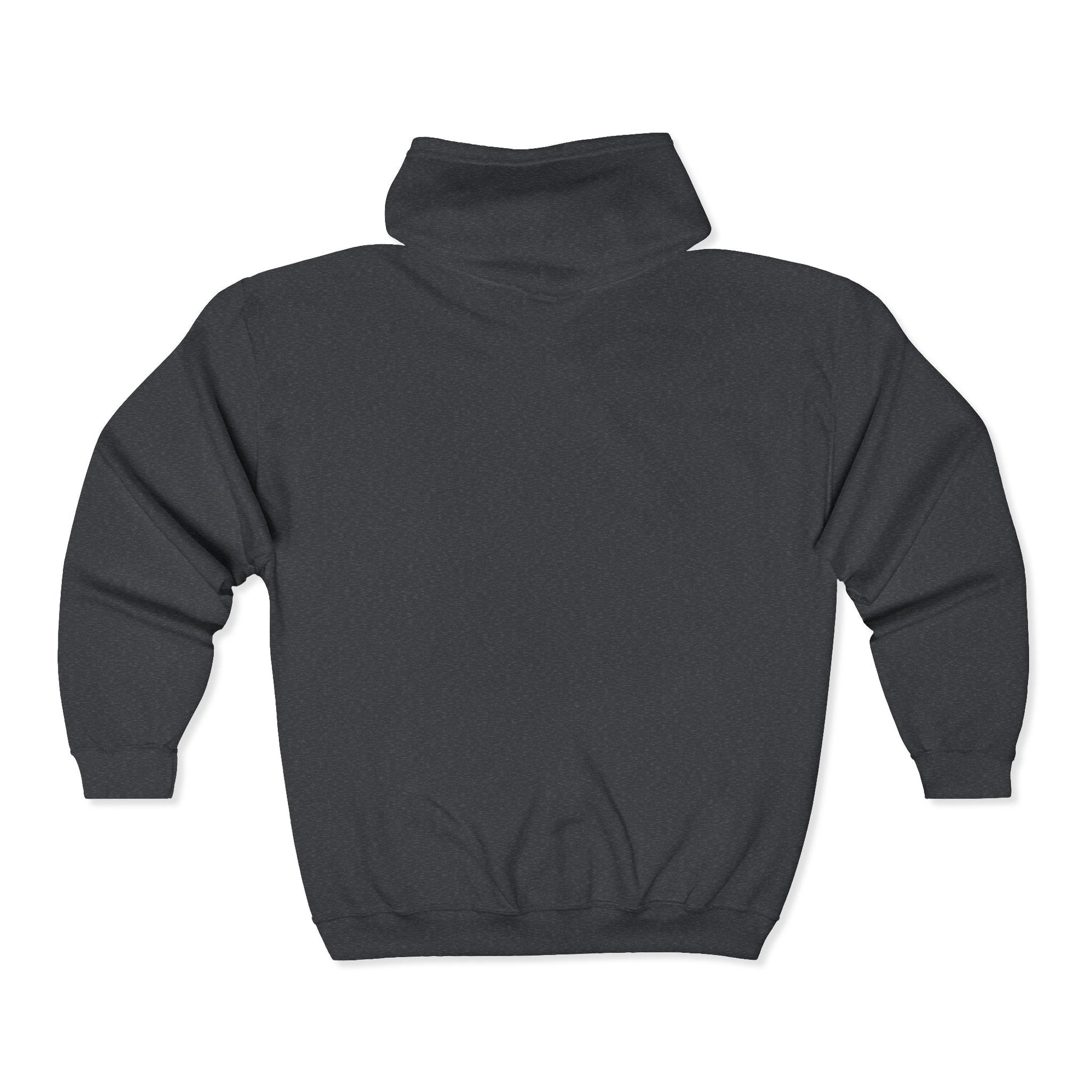 High Tide Embroidered Ocean Wave Unisex Zip Hoodie