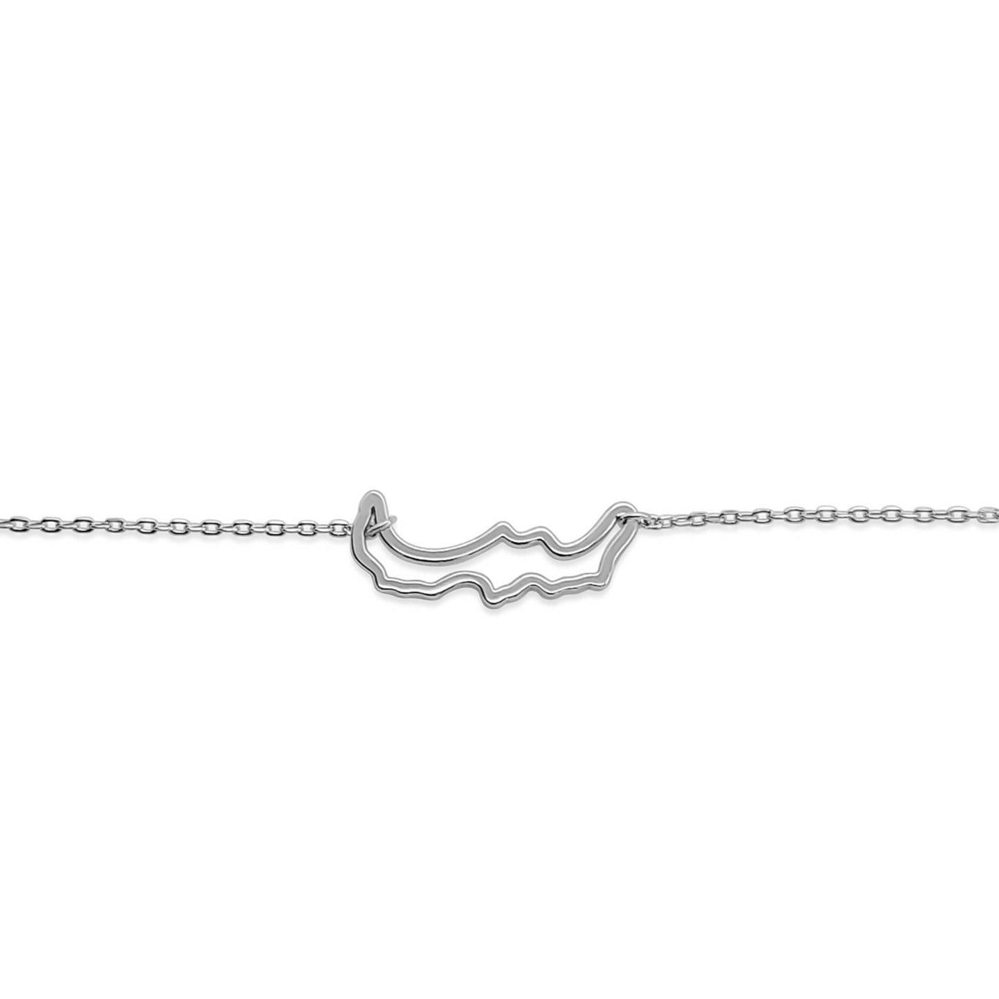 sterling silver petite Savary Island adjustable bracelet