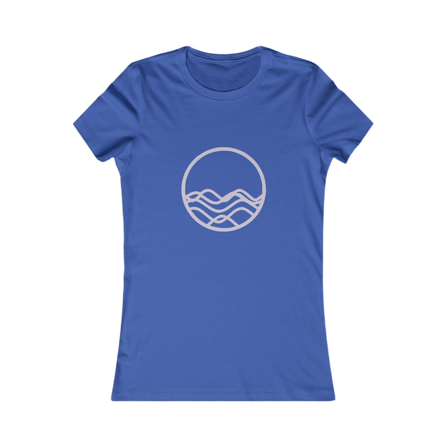 Serene Waves Women's Tee - Perfect for Relaxed Days and Beach Outings