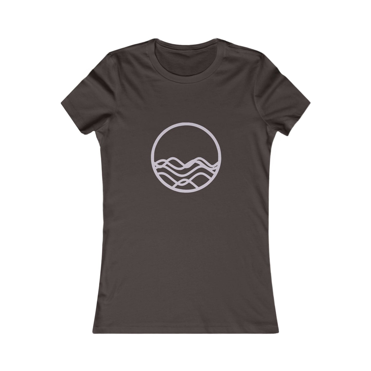 Serene Waves Women's Tee - Perfect for Relaxed Days and Beach Outings