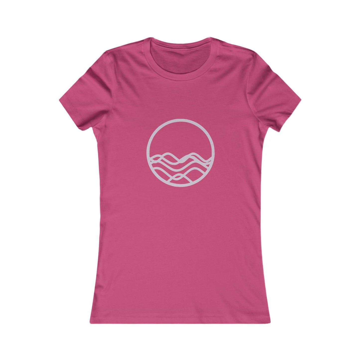 Serene Waves Women's Tee - Perfect for Relaxed Days and Beach Outings