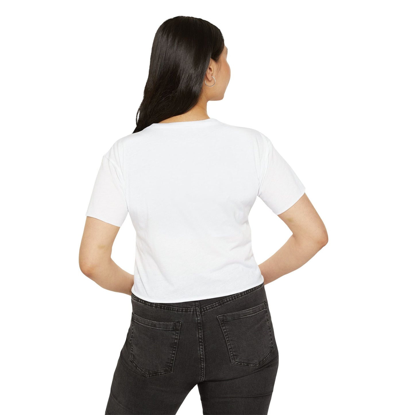 Women's Festival Crop Top - Moon Phase Design