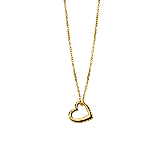 Amia Heart necklace in gold plated silver