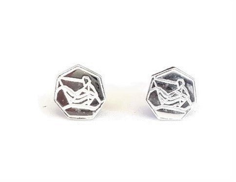 sterling silver stud earrings, earring studs