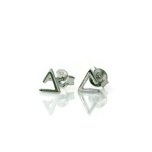 925 sterling silver Kimberly Mountain stud earrings closeup on white background - 1