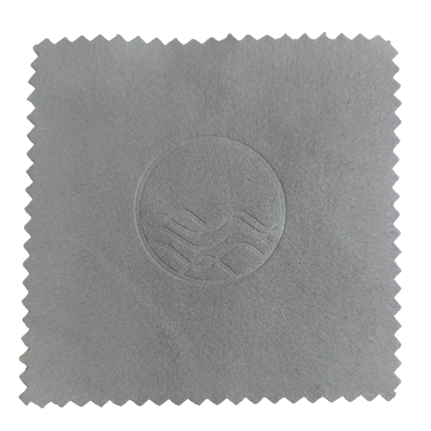 grey polish cloth for silver with high tide embossed logo