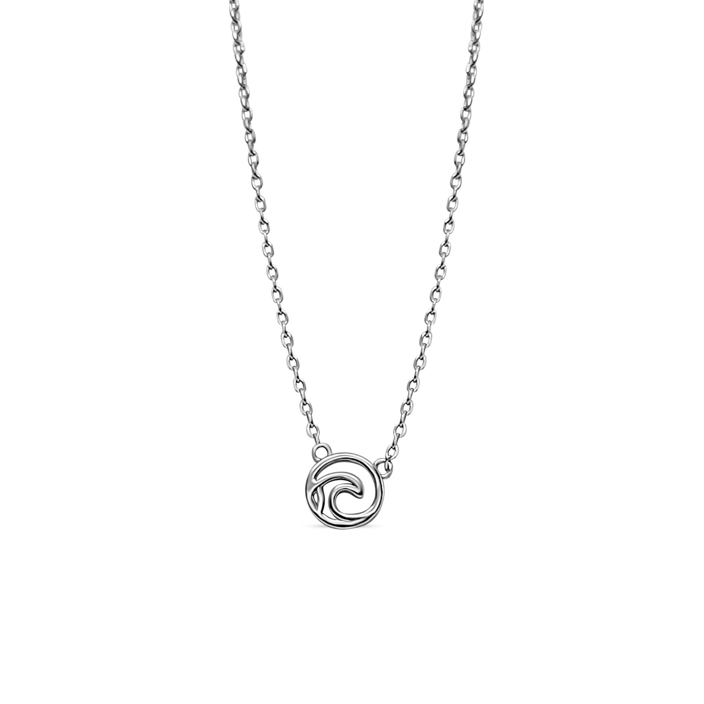 sterling silver Tofino ocean wave adjustable necklace 
