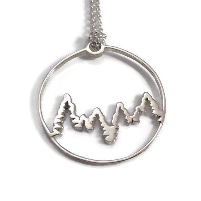 Trees Mountain Necklace